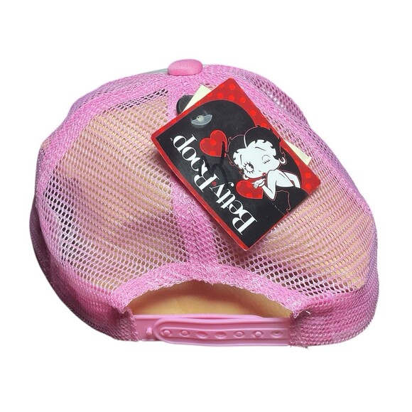 Betty Boop Berkshire Fashion Pink Adjustable SnapBack Foam/Mesh Trucker Hat 4192 - Picture 4 of 7